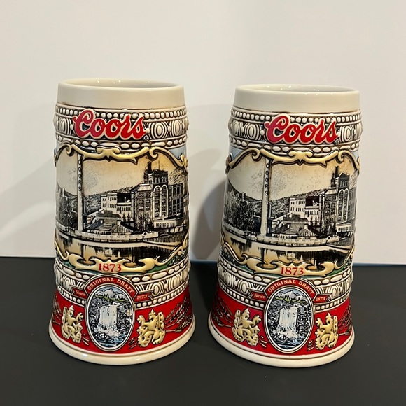 Dining Vintage 1988 Coors Beer Stein Pair Poshmark